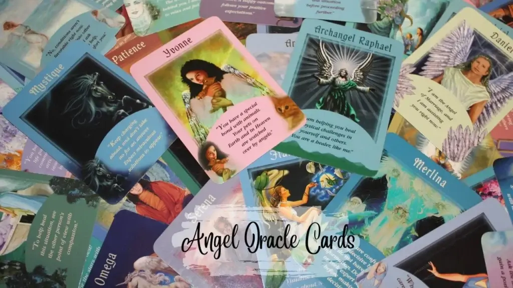 A pic Representing the All types of Angel Oracle Cards