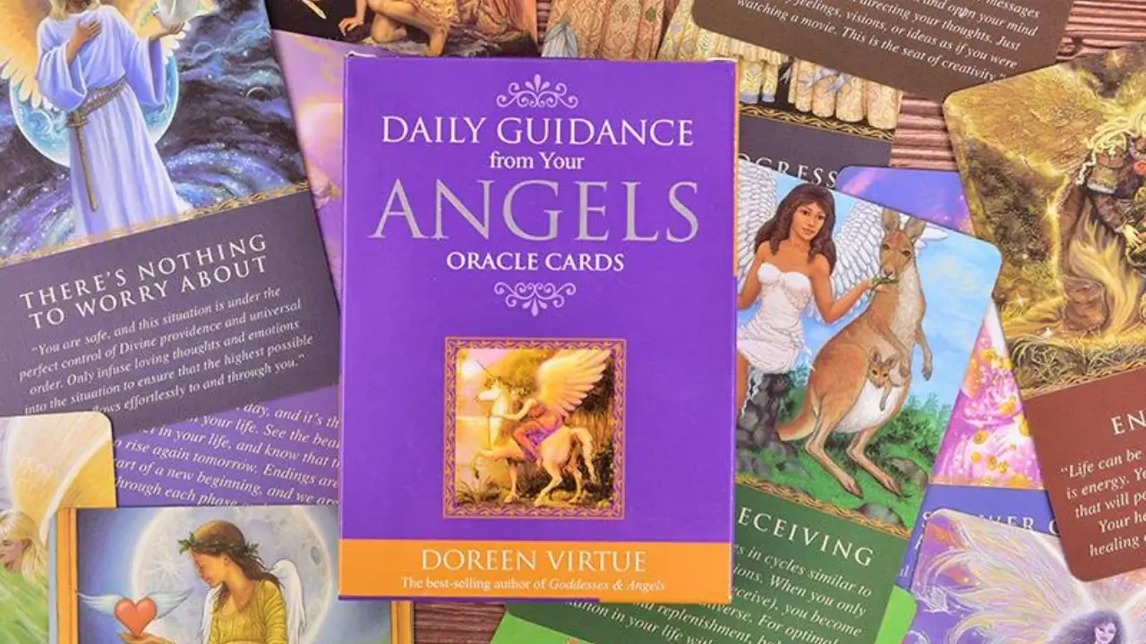 A Pic Representing the Deck of Daily Guidance Angel Oracle Cards 