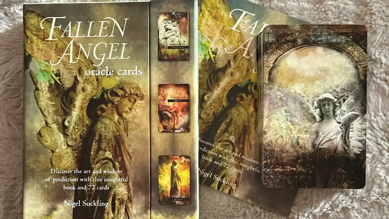 A pic Representing the Deck of Fallen Angel Oracle Cards