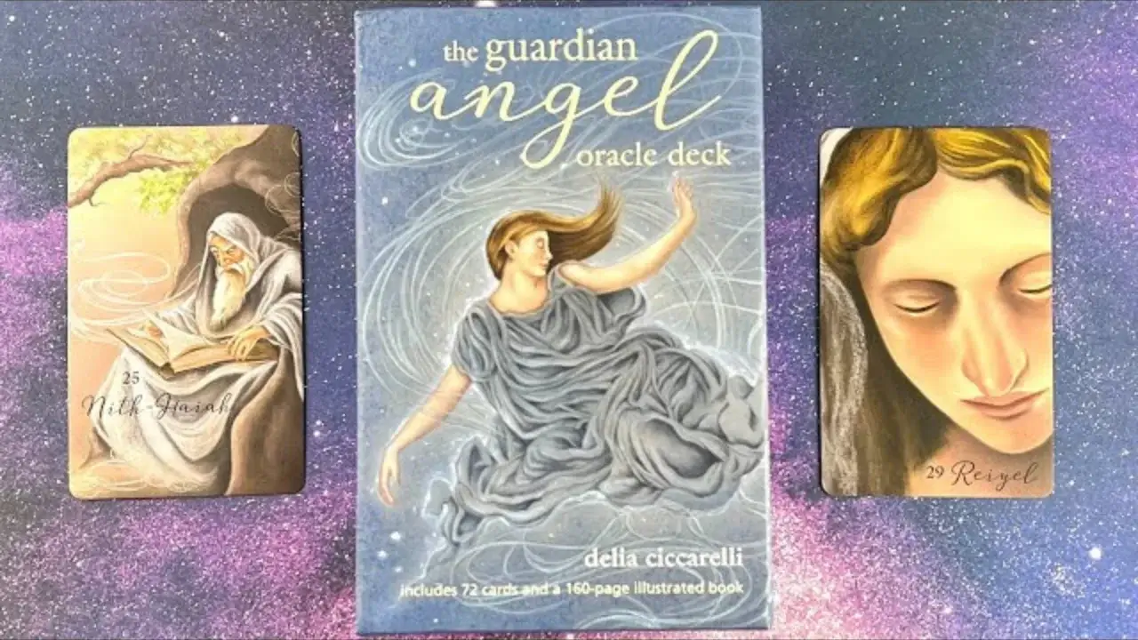 A Pic Representing the Deck Of Guardian Angel Oracle Cards