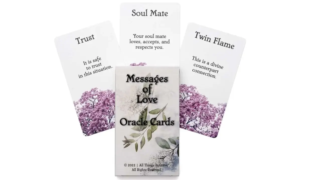 A pic representing the Deck of Messages of Love Oracle Cards