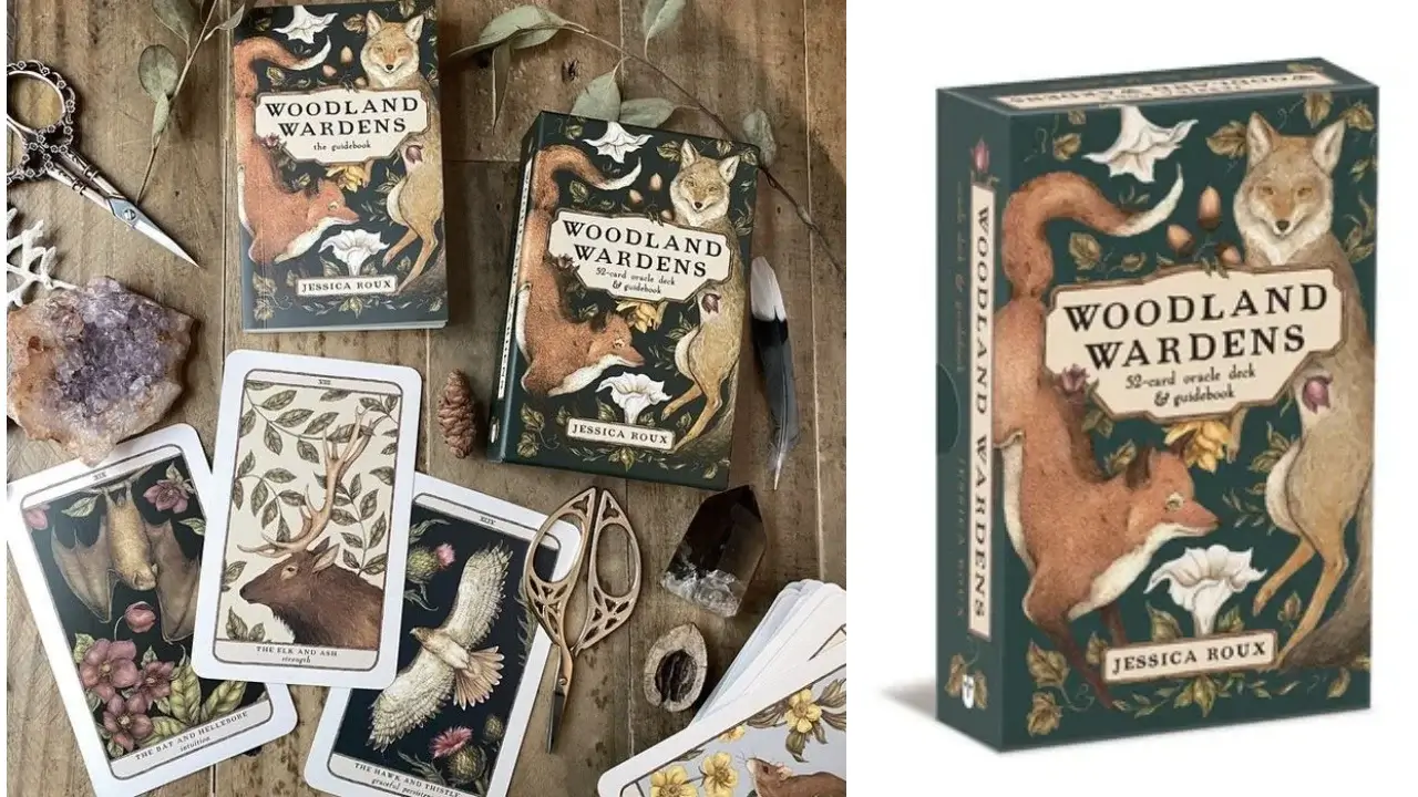 A pic Representing the Deck and Cards of Woodland Animal Oracle Cards