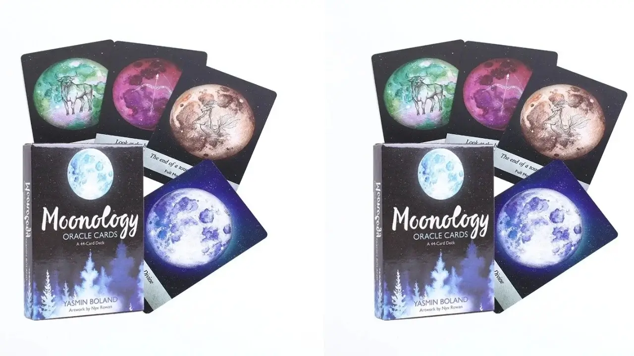 A pic representing the Deck and the Cards of Moonology Oracle 