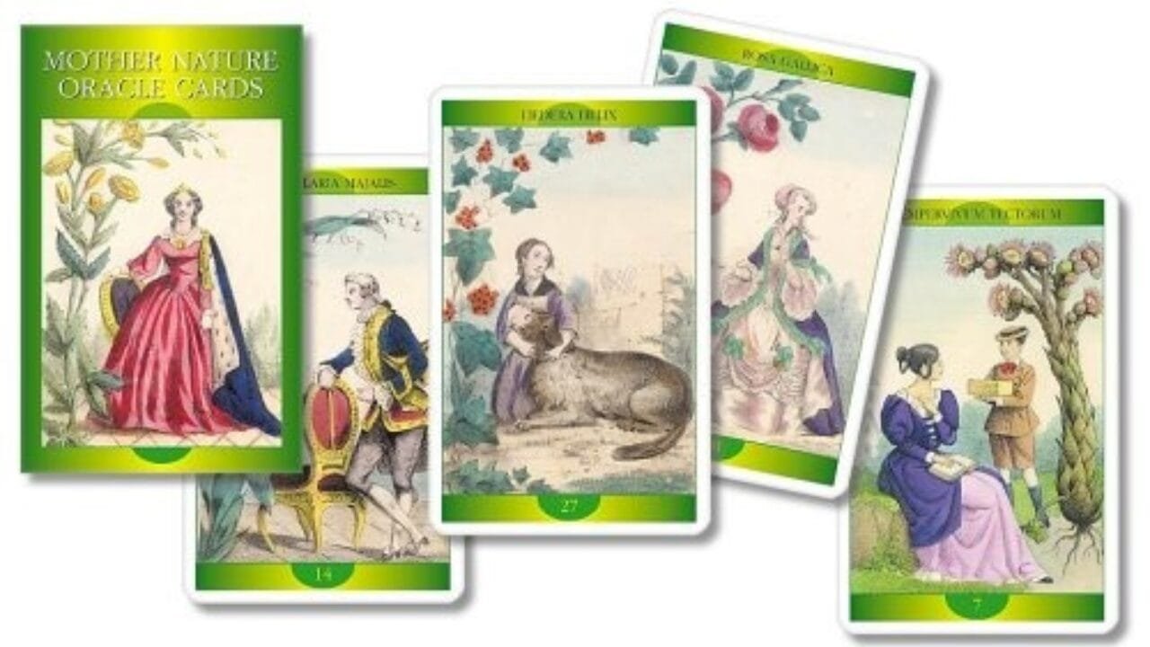 A pic representing the Deck and the Cards of Mother Nature Oracle Cards 