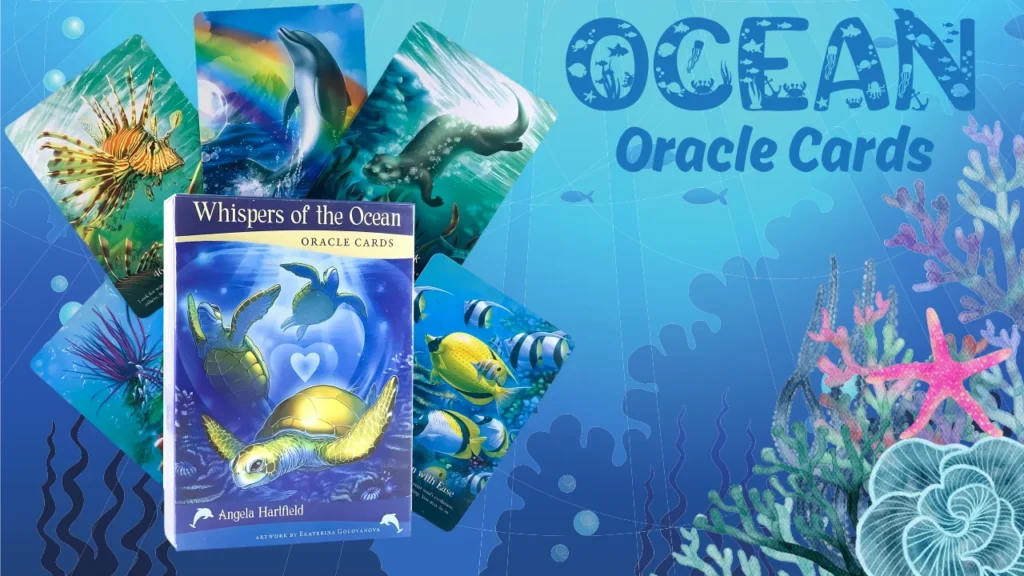 A pic representing the Deck and the cards of Ocean Oracle