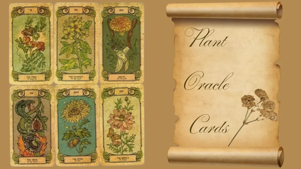 A pic representing the Cards of plant oracle cards